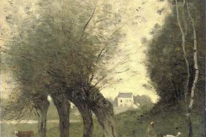 波拉德柳树景观(Landscape with Pollard Willows )