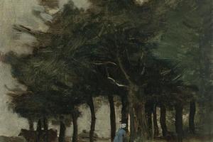 滨海布洛涅，以灌木为主的中空小径(Boulogne-Sur-Mer, Sentier Creux Dominé Par Les Arbes)