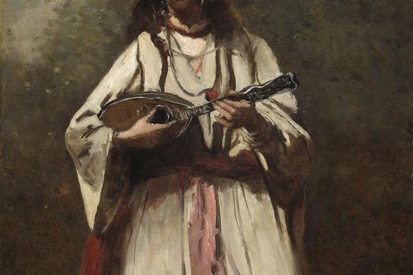 有曼陀林的吉普赛女人(Gypsy Woman with Mandolin )