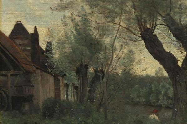 圣凯瑟琳·莱斯·阿拉斯的柳树和农舍(Willows and Farmhouse at Sainte-Catherine-lès-Arras )