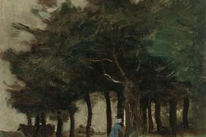 滨海布洛涅，以树木为主的空心小径(Boulogne-Sur-Mer, Sentier Creux Dominé par Les Arbres)