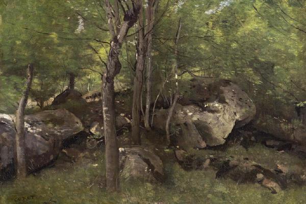 喷泉森林的岩石(Rocks in the Forest of Fontainebleau )