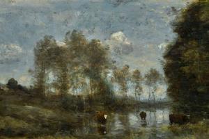 三头牛在沼泽地里(Trois Vaches Dans Un Marais)