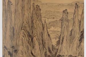 丹台春晓图轴