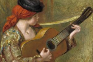 年轻的西班牙女子与吉他(Young Spanish Woman with a Guitar )