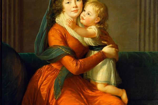 亚历山德拉·戈利西娜公主和她的儿子皮奥特的肖像(Portrait of princess Alexandra Golitsyna and her son Piotr)