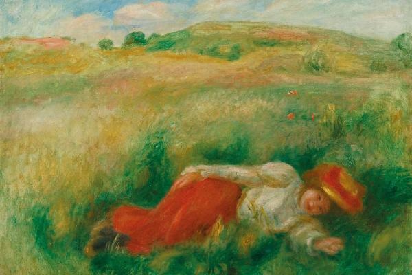 女人躺在草地上(Femme Couchée Dans L'herbe)