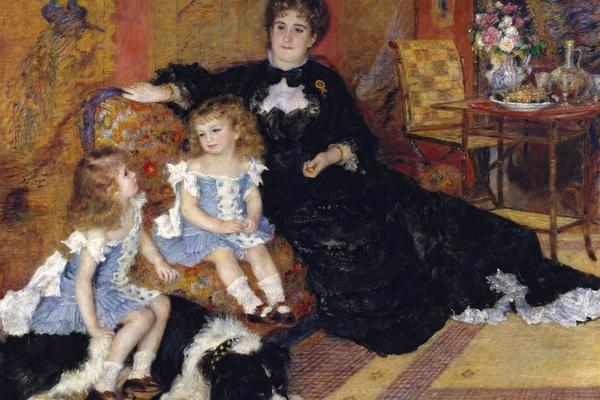 乔治·卡彭蒂埃夫人和她的孩子(Madame Georges Charpentier and Her Children, Georgette-Berthe and Paul-émile-Charles)