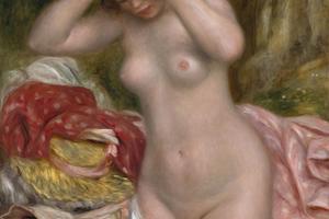 洗澡者梳理她的头发(Bather Arranging Her Hair )