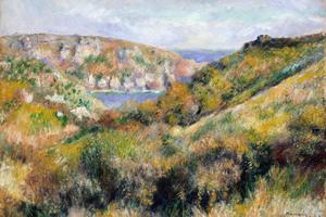 格恩西岛莫林湾周围的山丘(Hills around the Bay of Moulin Huet, Guernsey )