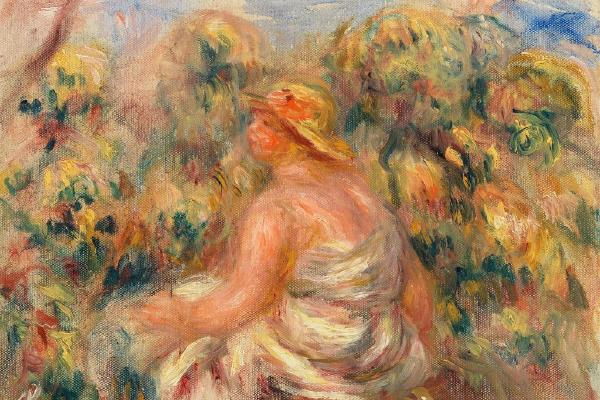 带着帽子的女人在风景中(Woman with Hat in a Landscape )