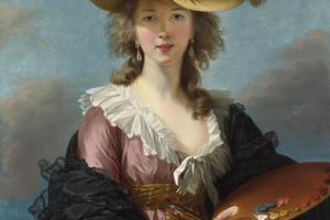 草帽自画像(Self Portrait In A Straw Hat )