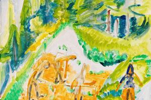 达沃斯论坛(Davoser Landschaft mit Bergbauern )