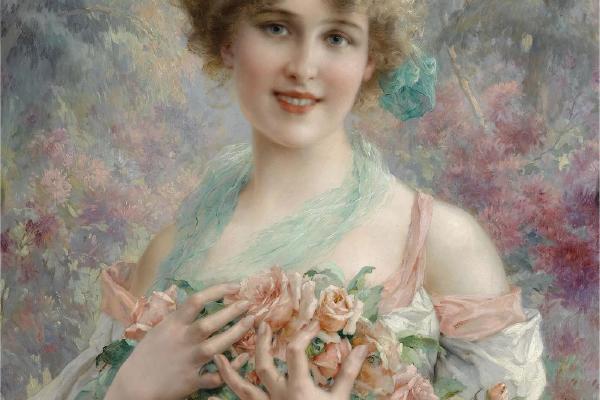 玫瑰女孩埃米尔·弗农(Fille Aux Roses Emile Vernon)