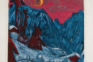 月光下的冬季景观(Winter Landscape in Moonlight )
