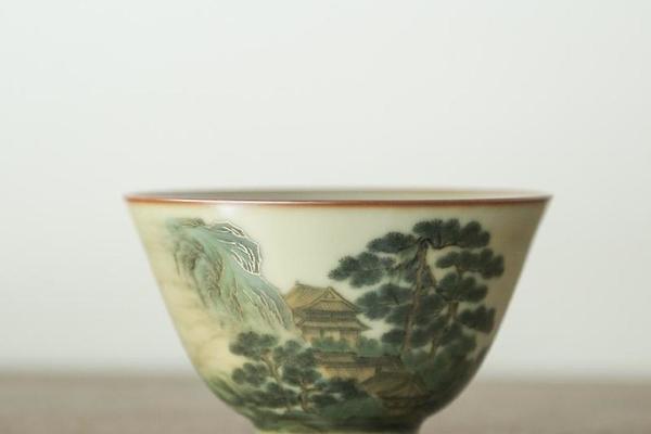谢小金五彩松风楼观图