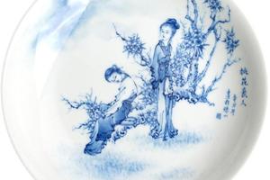 六逸堂红楼梦袭人图纹杯