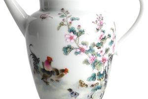 艺林藏珍粉彩吉庆团圆分茶器