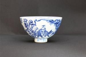 六逸堂青花饮中八仙图纹杯15