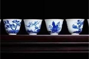 柴窑薄胎十二花神杯