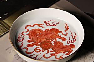 矾红狮子干泡茶台