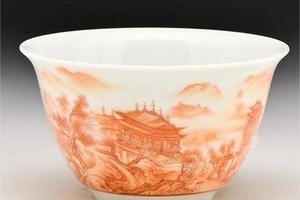 矾红仙山琼阁杯