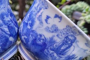 十八罗汉重工柴窑全对杯