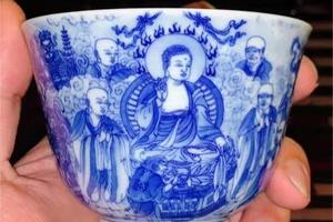 豐字号释迦摩尼说法图大杯