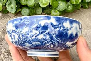 豐字号青花松竹梅花鸟杯