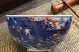 朴真堂重工柴烧桃花源记鸡心杯