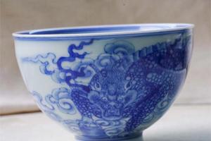 青花狻猊主人杯