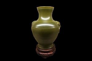 赏瓷观窑茶叶末象鼻尊