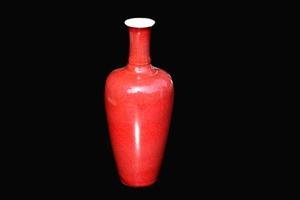 赏瓷观窑霁红釉莱菔尊