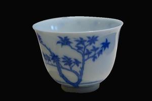 赏瓷观窑青花十二花神