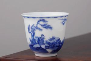 小雅月下人物铃铛杯