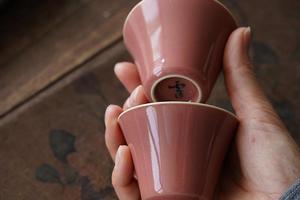 南山云泊海棠红高马蹄杯