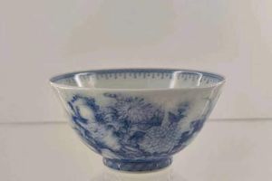 九本造物菊石图单杯