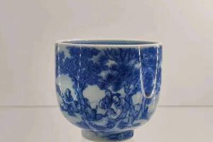 九本造物兰亭集贤图罗汉杯