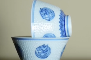 源明青忆 珍珠地五虎杯