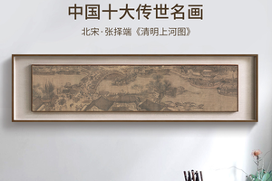 张择端-清明上河图 博物馆复刻版画 新中式客厅装饰画挂画