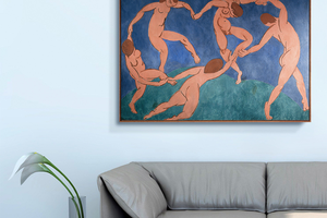 马蒂斯-舞蹈 博物馆级复刻版画 欧式客厅装饰画沙发背景墙挂画