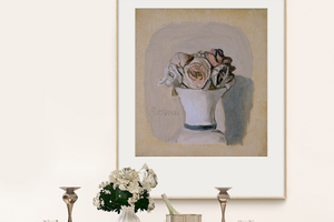 莫兰迪 静物瓶花 博物馆级复刻版画 现代客厅餐厅装饰画卧室挂画