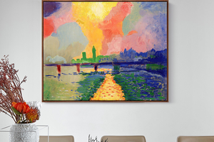 安德烈·德兰-查令十字桥 博物馆级复刻版画 客厅装饰画玄关挂画