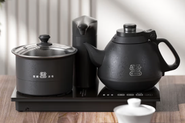 吉谷（K·KOU） 全自动电水壶智能上水壶茶具套装全自动上水电热水壶泡茶壶带消毒可嵌入茶盘烧水壶上水 TC001B【火山岩喷涂】