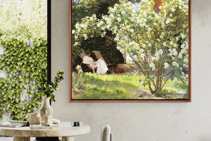 索伦·柯罗耶-玫瑰 博物馆级复刻版画 餐厅玄关装饰画卧室挂画