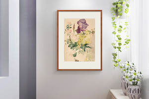 马奈-鸢尾花与天竺葵 博物馆级复刻版画 现代餐厅装饰画玄关挂画