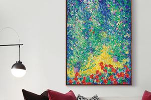 巴特勒名作-伯爵花园 博物馆级复刻版画 现代玄关走道欧式挂画