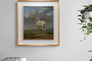 保卢斯·波特-花斑马 博物馆级复刻版画 北欧简约餐厅客厅装饰画