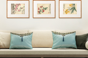 恽寿平-瓯香馆写生册 博物馆复刻版画 新中式玄关装饰画书房挂画