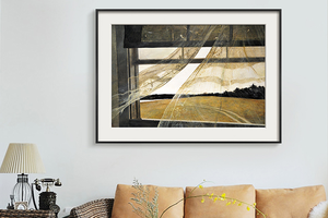 安德鲁·怀斯-海上的风 博物馆级复刻版画 欧式书房卧室风景挂画